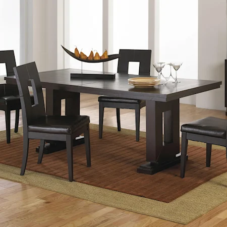 Double Trestle Dining Table